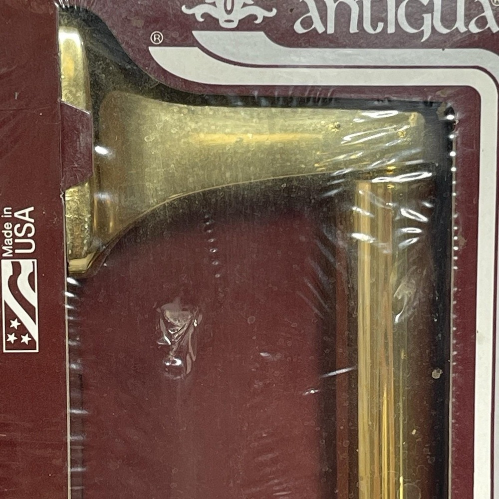 Decor Bathware Antigua Paper Holder D1408 Polished Brass Finish NOS Made USA MCM - Picture 4 of 11